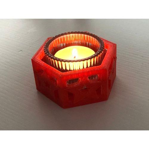 Yıldız Desenli Mum Tutucu Kapağı (Bu ürün Sadece Plastik parçadır - Almadan Önce Soru Sorabilirsiniz)