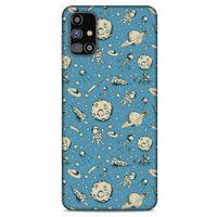 Samsung Galaxy M31s Uyumlu Kılıf Mavi Delisi (27) Tasarımlı Kılıf Yıldız