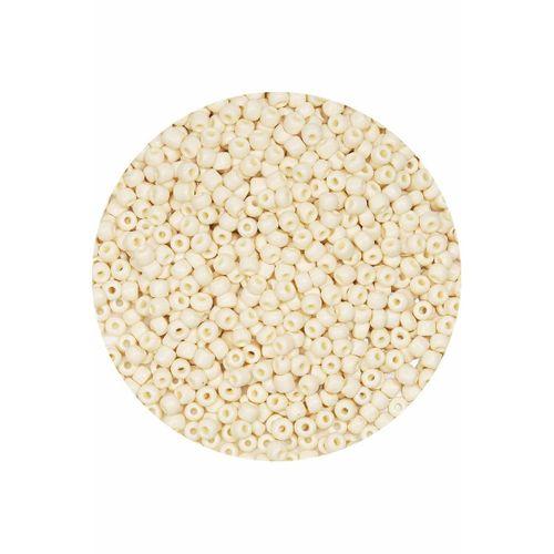 Beyaz Renk 4 mm Yaklaşık 1100 adet / 100 gram Cam Boncuk Oya Yazma Bileklik ve Kolye