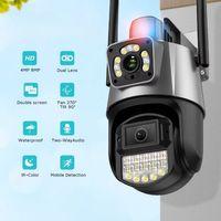 Çakarlı Çift Lensli Dış Mekan Güvenlik Kamerası