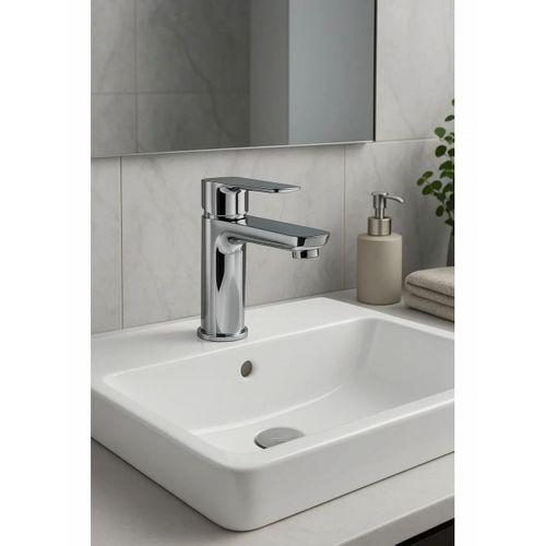 Lüks Sabit Lavabo Bataryası Tek Kollu Musluk – Su Tasarruflu Banyo & Mutfak Uyumlu