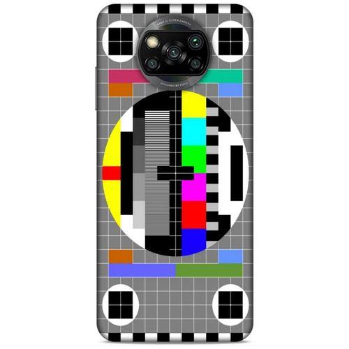 Retro (24) Desen Darbe Emici Kılıf Renkli Xiaomi Redmi Poco X3 Kılıf
