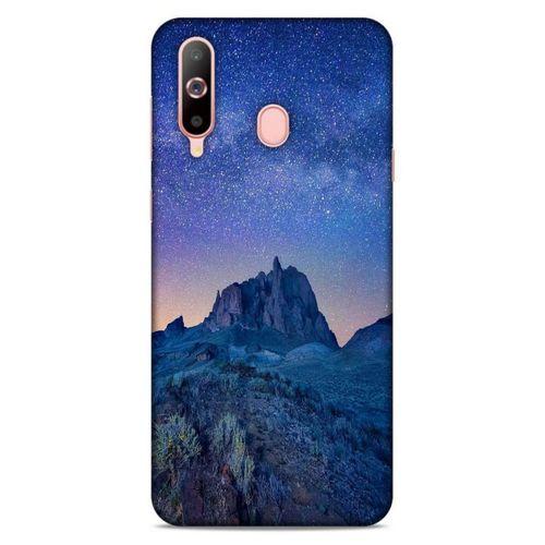 Lopard Samsung Galaxy A60 Uyumlu Kılıf Gece'S (40) Fit Silikon Kılıf Mavi Gece