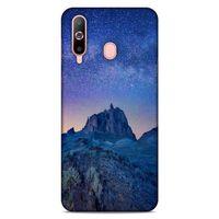 Lopard Samsung Galaxy A60 Uyumlu Kılıf Gece'S (40) Fit Silikon Kılıf Mavi Gece