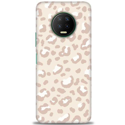 Infinix Note 7 Kılıf HD Baskılı Kılıf - Kahve Leoapar + Tam Ekran Koruyucu