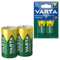 Varta HR14 3000mAh C Orta Boy 1.2 Volt Ni-Mh Şarjlı Pil 2Li Paket (Şarj Edilebilir)