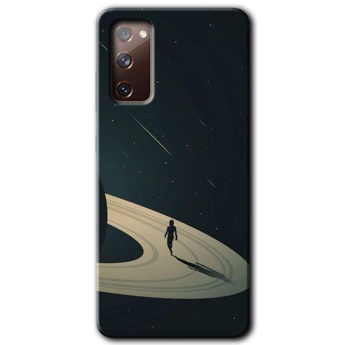 MRCİLETİSİM  Samsung Galaxy S20 FE Kılıf Kapak - Space Planet +Hayalet Ekran Yandan Gözükmez
