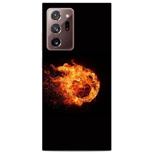 Lopard Samsung Galaxy Note 20 Ultra Uyumlu Kılıf FireX (29) Arka Koruma Kılıfı Ateş Topu