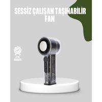 Dijital Ekranlı Şarjlı Mini Fan 100 Kademeli Hız Ayarı