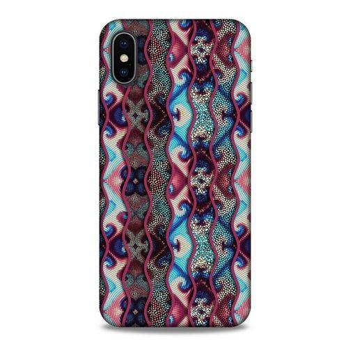 Apple iPhone XS Kılıf Baskılı Özel Seri Taşlı (40) Fit Silikon Kılıf