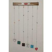 Mandallı Fotoğraf Asma Çerçevesi İpli Mandallı Ahşap Çoklu Dekoratif Resim Çerçevesi Fotoğraf Albümü (MANDAL HEDİYELİ)