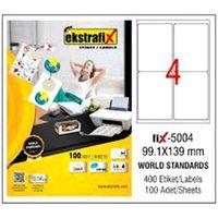 Ekstrafix A4 Lazer Etiket 9,91cmX13,9cm - 15 adet