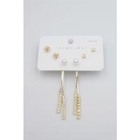Çoklu Set Küpe - Altın