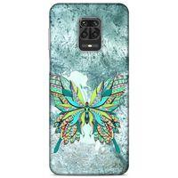 Lopard Xiaomi Redmi Note 9S Uyumlu Kılıf Tattoo's (22) Tam Koruma Kılıfı Kelebek Dövme