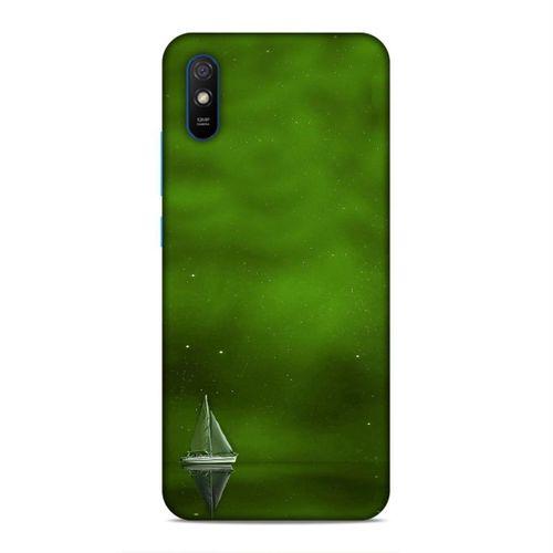 Xiaomi Redmi 9a Kılıf Yesil Gemi Arka Kapak Silikon Koruma Full Koruyucu