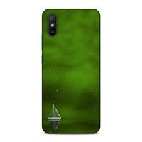Xiaomi Redmi 9a Kılıf Yesil Gemi Arka Kapak Silikon Koruma Full Koruyucu