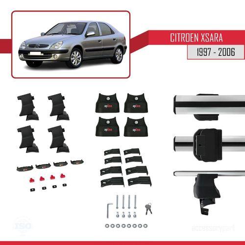 Citroen Xsara 1997-2006 Arası ile uyumlu ACE-4 Ara Atkı Tavan Barı GRİ