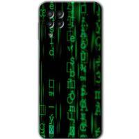 MRCİLETİSİM MRCİLETİSİM Samsung Galaxy A22 Kılıf HD Desen Baskılı Arka Kapak + Temperli Cam - Matrix