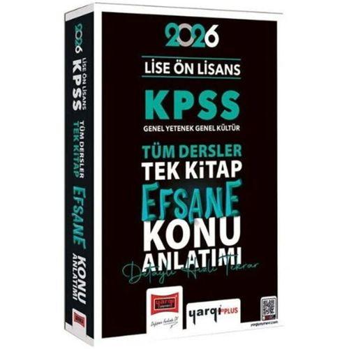 2026 KPSS Lise Ön Lisans Efsane Konu Anlatımlı Tek Kitap Yargı Yayınları