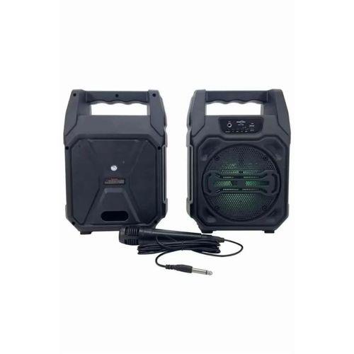 Karaoke Mikrofonlu Fm Radyolu Bluetooth Hoparlör Yüksek Ses Kaliteli