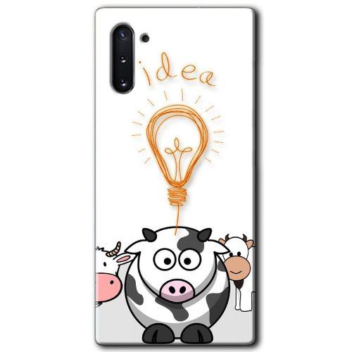 Galaxy Note 10 Kılıf HD Desen Baskılı Arka Kapak - İdea Lamp + Kırılmaz Cam