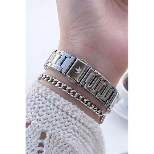 Wesse Elite Çelik Kordon Kararmaz Renk Atmaz Bayan Kol Saati 30Mt Suya Dayanıklı+Bileklik BLS1149.01