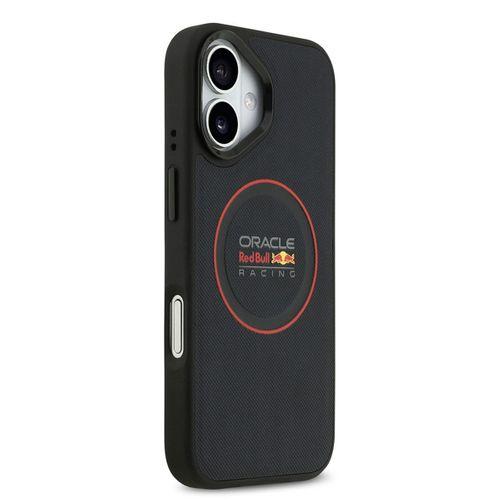 Apple iPhone 17 Kılıf Redbull Orjinal Lisanslı M-safe Şarj Özellikli Kırmızı Halka ve Logo Kabartmalı PU Deri Kapak