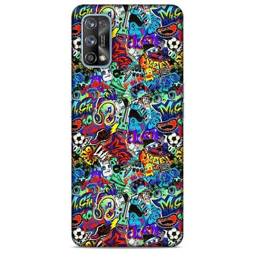 Graffitix (24) Desenli Silikon Kapak Oppo Realme 7 Pro Kılıf