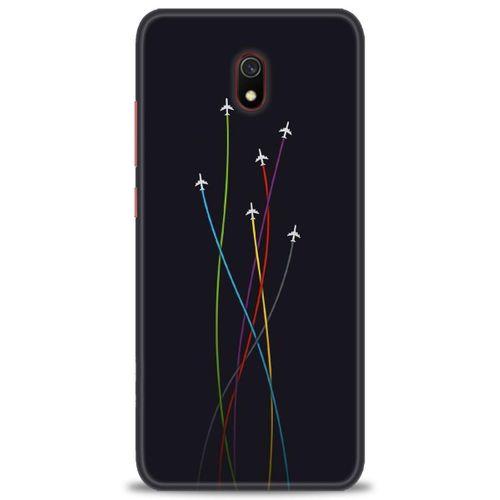 Xiaomi Redmi 8A Kılıf HD Baskılı Kılıf - Uçaklar + Tam Ekran Koruyucu
