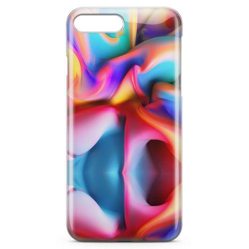 Apple iPhone 7 Plus Kılıf Silikon Boya Arka Kapak Koruma Desenli Full Koruyucu