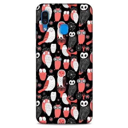 Baykuşlar (24) Desenli Silikon Kapak Telefon Kabı Samsung Galaxy A30 Kılıf