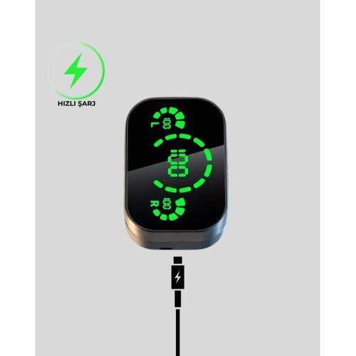 Kablosuz Kulak İçi Bluetooth Kulaklık – Dokunmatik Kontrol Ve Led Şarj Ekranı