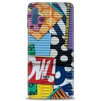 Samsung Galaxy A7 2018 Kılıf HD Baskılı Kılıf - Grafiti + Tam Ekran Koruyucu