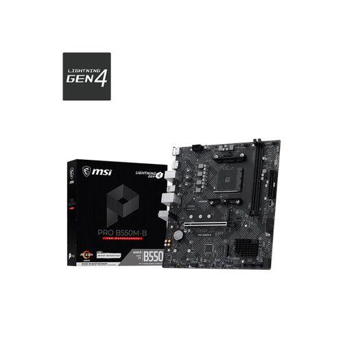 MSI PRO B550M-B AM4 DDR4 4600(OC) HDMI DP 2x M.2 USB 5Gbps mATX