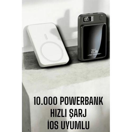 22.5w Magsafe Kablosuz Şarjlı Powerbank Dijital Ekran Ve Hızlı Şarj