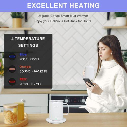 BİLGE HOME vsıtoo akıllı kahve ısıtıcı ve kupa Seti, kahve kupa ısıtıcı, sıcaklık kontrolü kupa