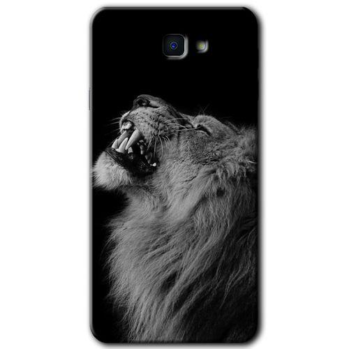 MRCİLETİSİM Samsung Galaxy J7 Prime 2 Kılıf HD Desen Baskılı Arka Kapak + Temperli Cam - Lion
