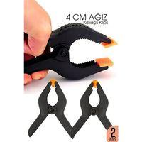 Kıskaç Klips Yaylı Işken ce Plastik Kelepçe Güçlü Mafsallı Çene 4 inç 4 cm ağız