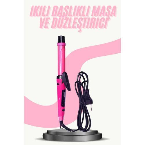 Saç Düzleştirici Şekillendirici Saç Maşası İkili Şekillendirici Isı Ayarlı