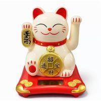 Güneş Enerjili Sallanan Şans Kedisi - Maneki Neko Alk4523