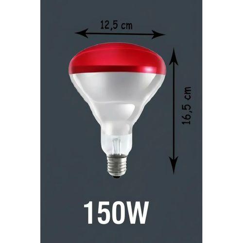 150w Kızılötesi (infrared) Isıtıcılı Hayvan Isıtma Ve Kuluçka Lambası (kırmızı Işık) E27 (kalın Duy)