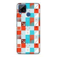 Realme C15 Uyumlu Kılıf Insomnia (33) Hybrid Kılıf Turkuaz Kırmızı