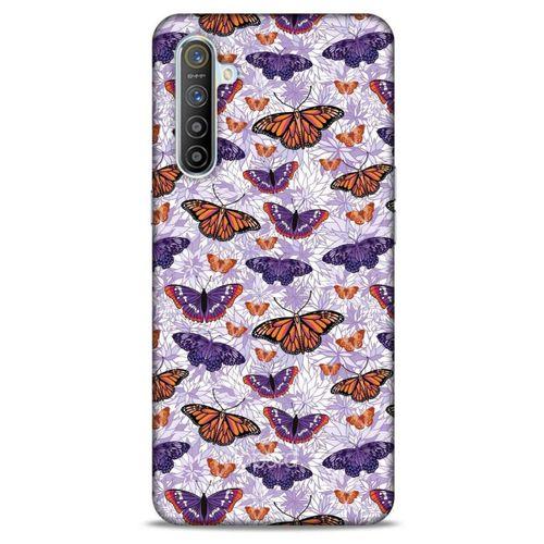 Oppo Realme XT Kılıf Kelebek Etkisi (45) Liquid Air Kılıf Mavi Toz Pembe