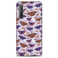 Oppo Realme XT Kılıf Kelebek Etkisi (45) Liquid Air Kılıf Mavi Toz Pembe