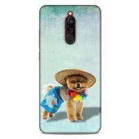 Xiaomi Redmi 8 Kılıf Köpek Kıyafetleri (16) Kalın Kılıf Pomeranian Şort