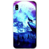 Galaxy A10 Kılıf HD Desen Baskılı Arka Kapak - Mega Kurt + Kırılmaz Cam