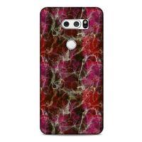 Mermer Desenli (40) Tema Fit Silikon Kılıf Menekşe LG K40S Kılıf
