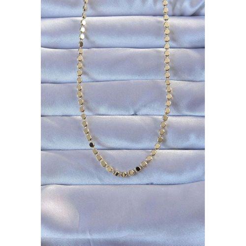 316L Çelik Gold Renk 60 cm Parçalı Ezme Kolye