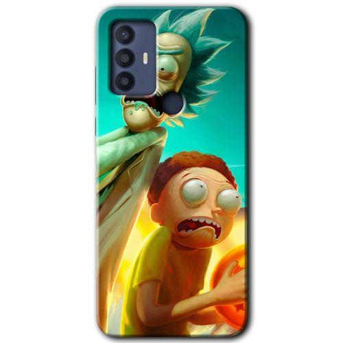 TCL 30 SE Kılıf HD Desen Baskılı Arka Kapak - Rick Morty