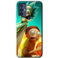 TCL 30 SE Kılıf HD Desen Baskılı Arka Kapak - Rick Morty